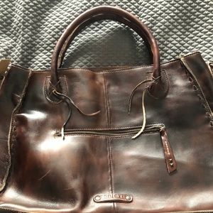 New with Tags Bed Stu Rockaway Tote Teak Rustic